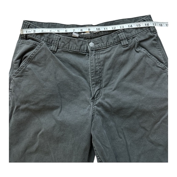CARHARTT RELAXED FIT CHARCOAL STRAIGHT LEG UTILITY WORK PANTS SIZE 36x32 - Picture 3 of 5